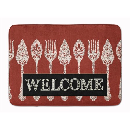 Carolines Treasures Serving Spoons Welcome Machine Washable Memory Foam Mat SB3090RUG